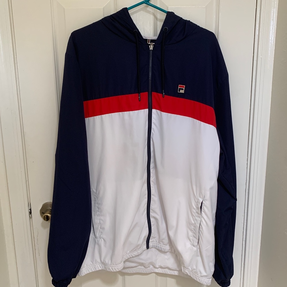 FILA ZipUp RedWhite&Blue ZIP Up Sweater XXL